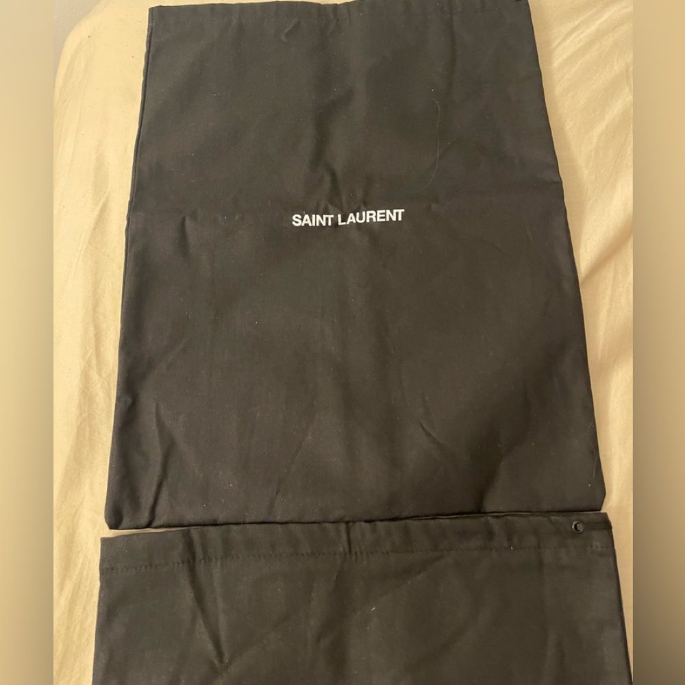 (2) New Saint Laurent Black Dust Bags 15”X 12” - Picture 1 of 5